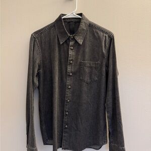 Chrome Hearts Black Casual Button Down Shirt